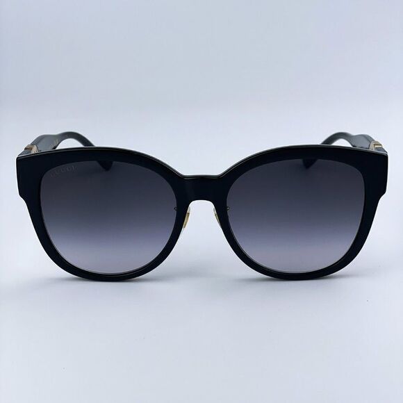 SALE! NEW Gucci GG1028SK 006 Black Grey Gradient Square Women Sunglasses main image 13
